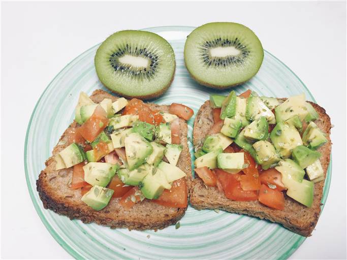 Desayuno mi dieta vegana