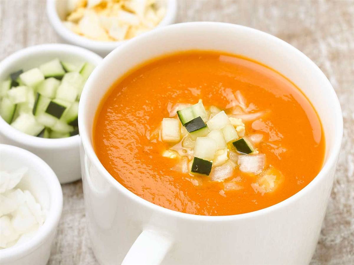 Cena ligera y saludable: gazpacho o salmorejo