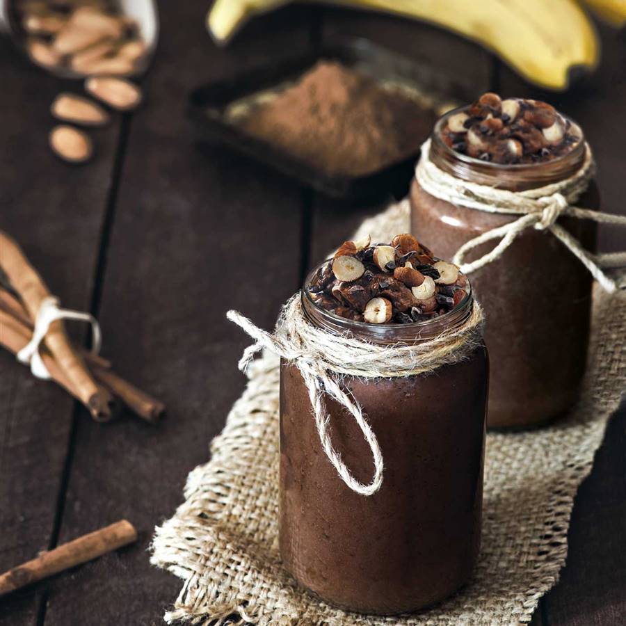 Smoothie de cacao y açaí
