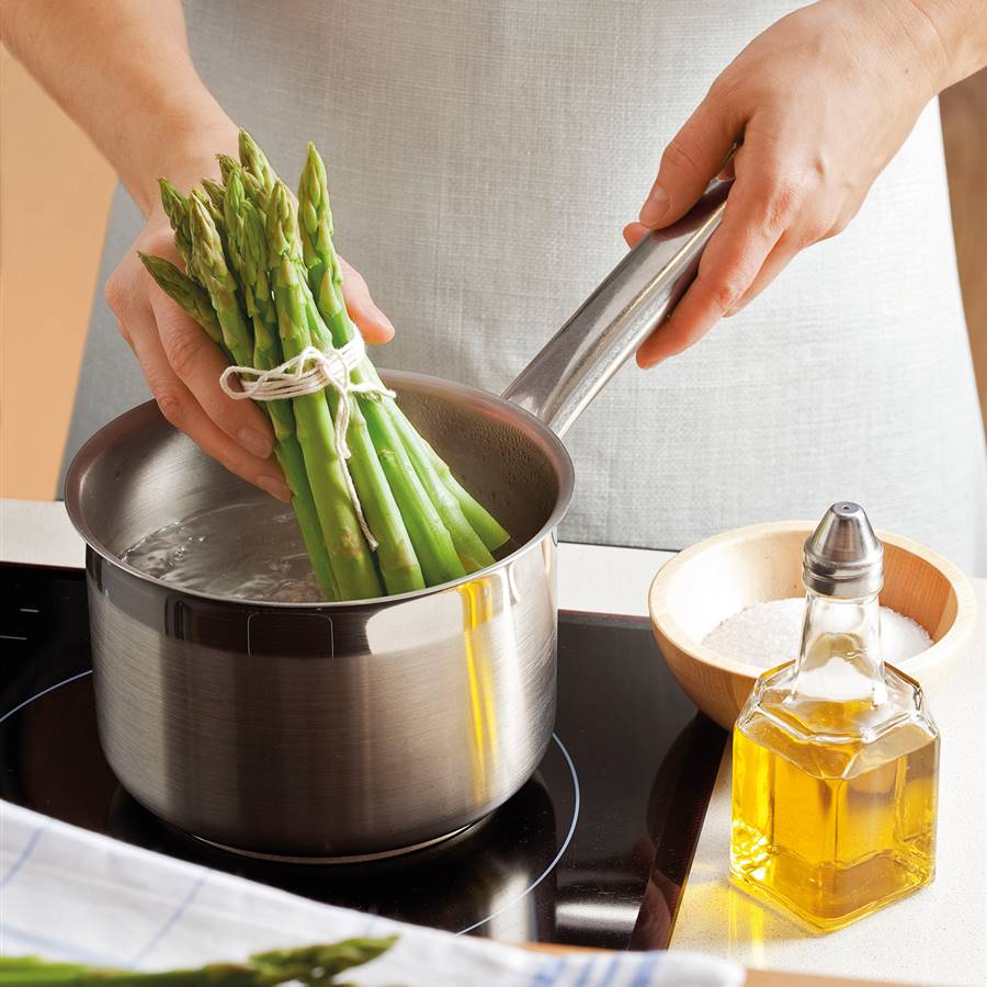 Cómo cocer los espárragos al dente