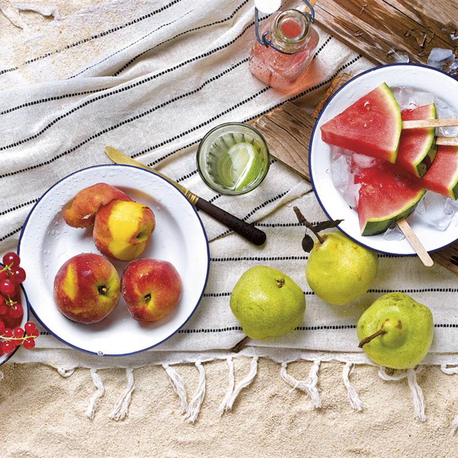 Frutas de temporada de verano