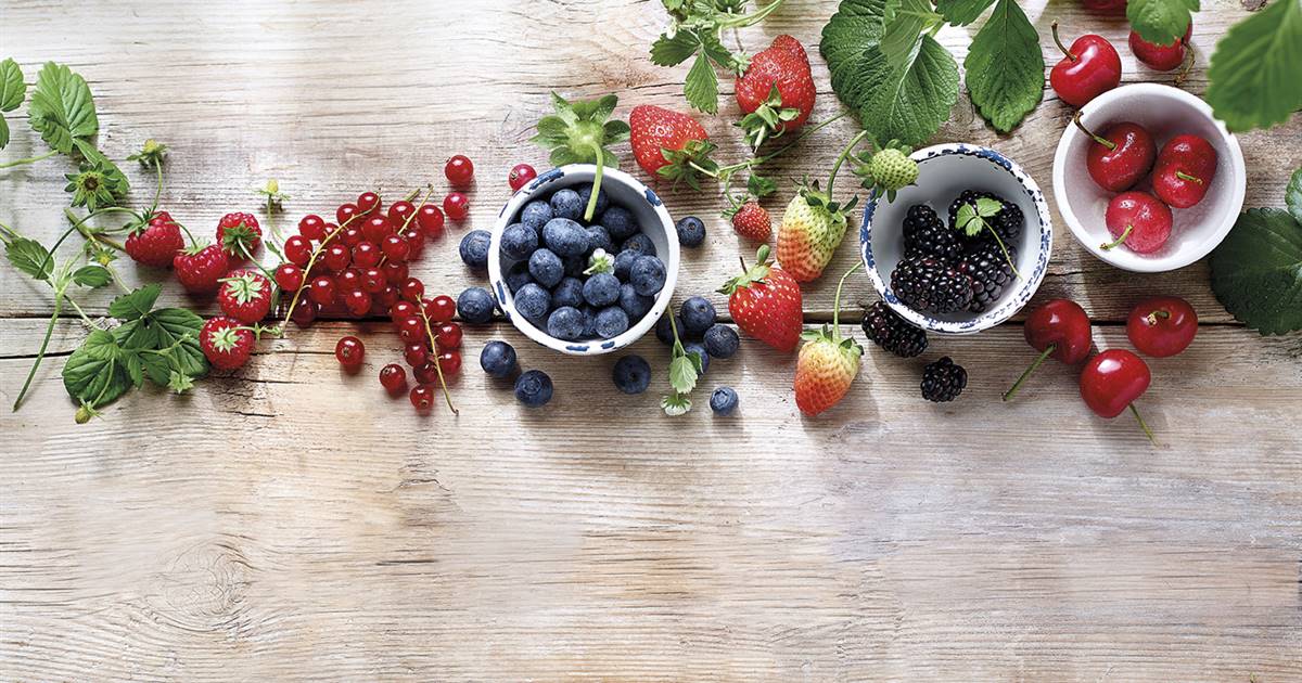 Frutos rojos, color de salud