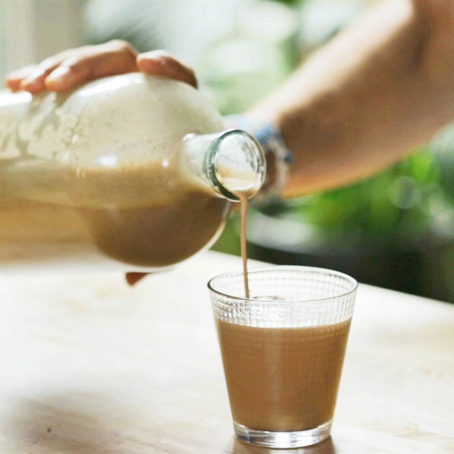 Leche de almendras con cacao