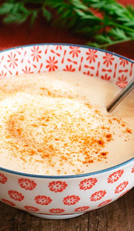 Natillas veganas de arroz y zanahorias