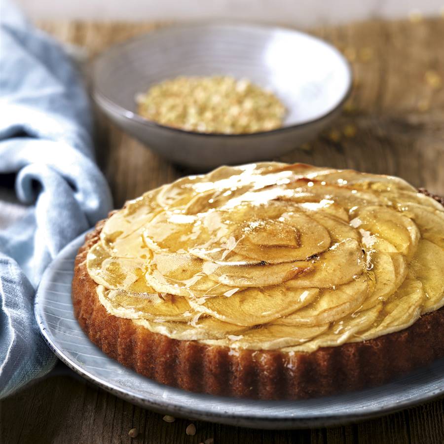 Pastel de calabaza y manzana
