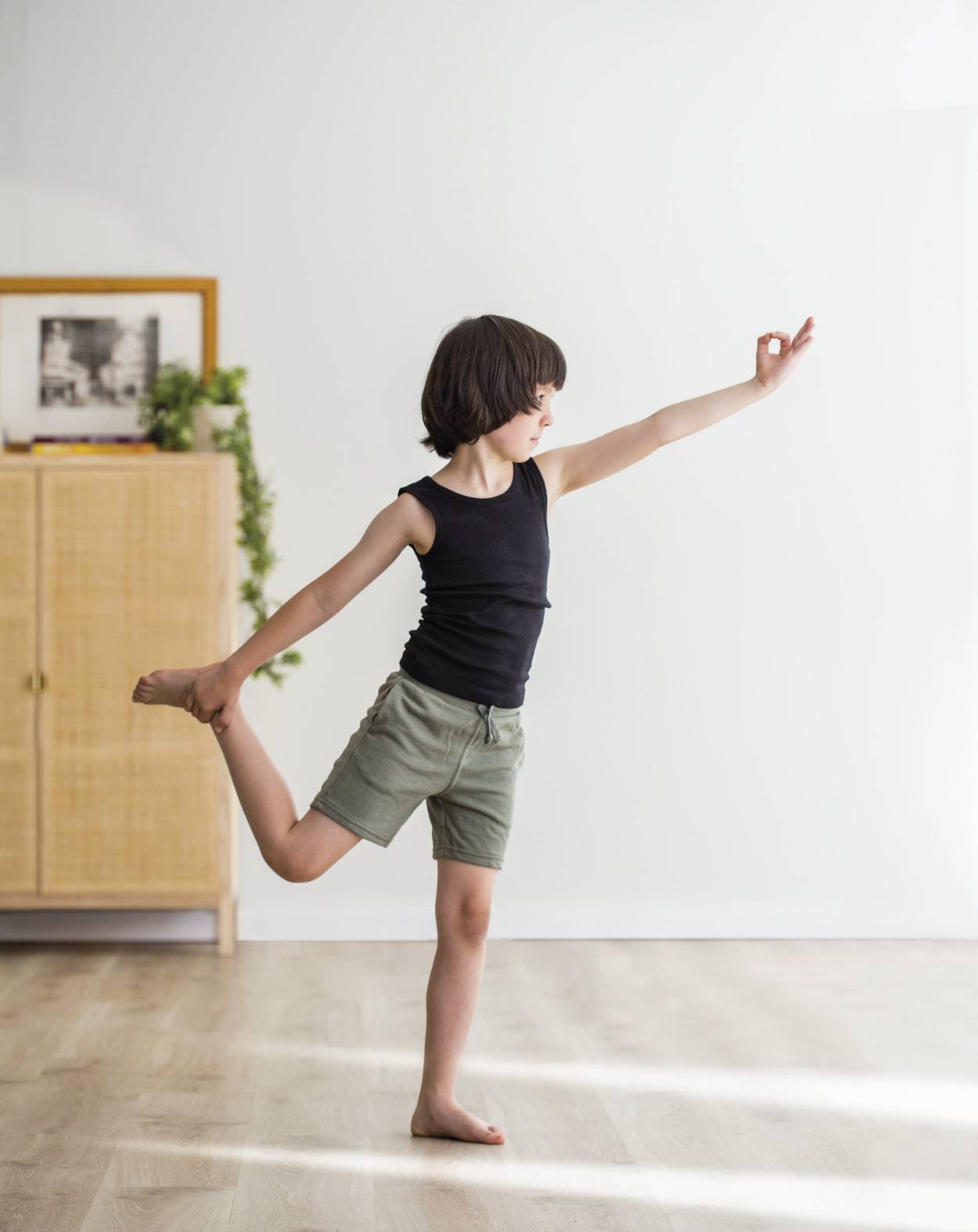 Yoga exercises with kids