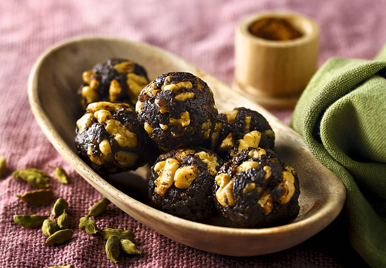 Trufas de pasas con especias