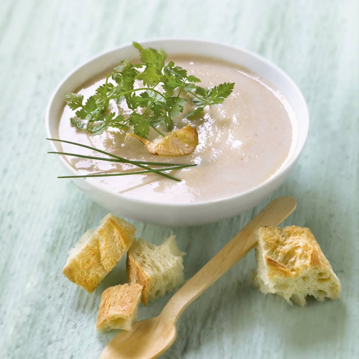 crema fina sopa ajo