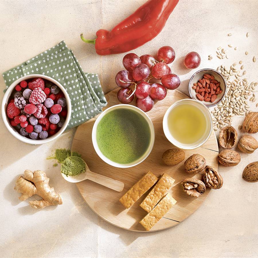 Alimentos de la dieta antienvejecimiento