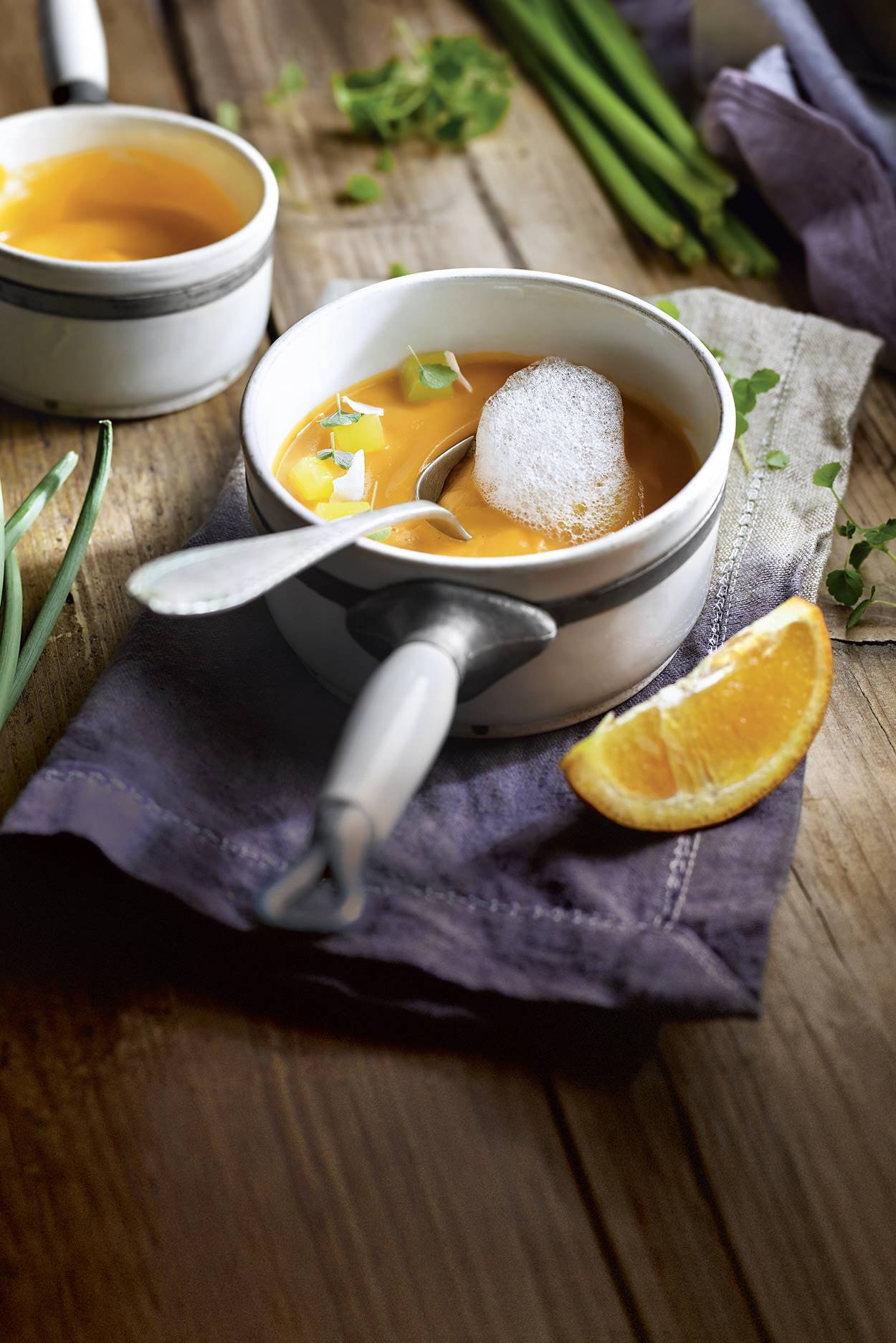 crema boniato coco aire jengibre