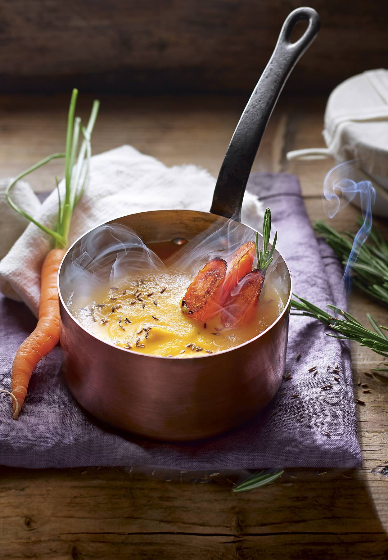 crema de zanahorias asadas