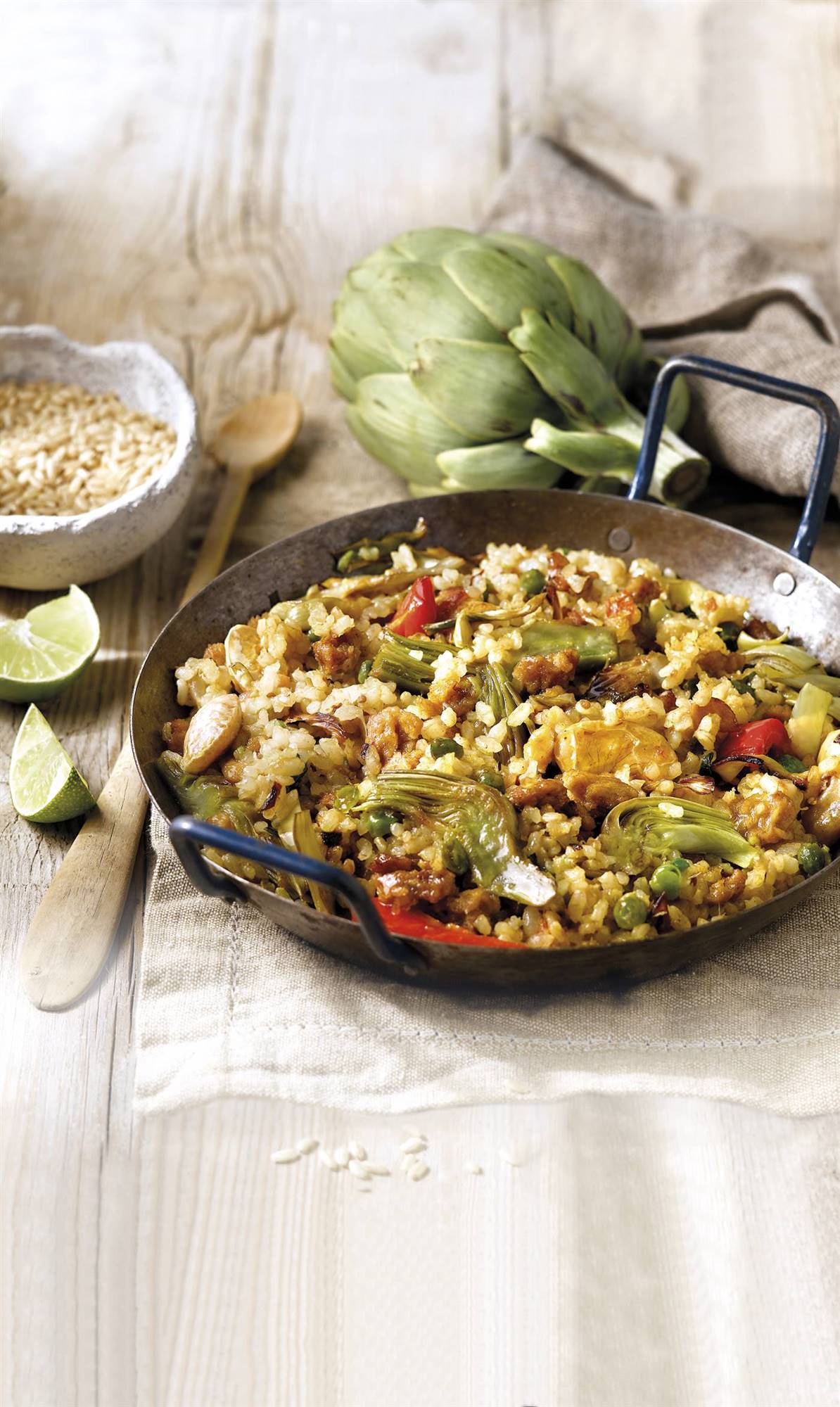 paella-rosita-alcachofas