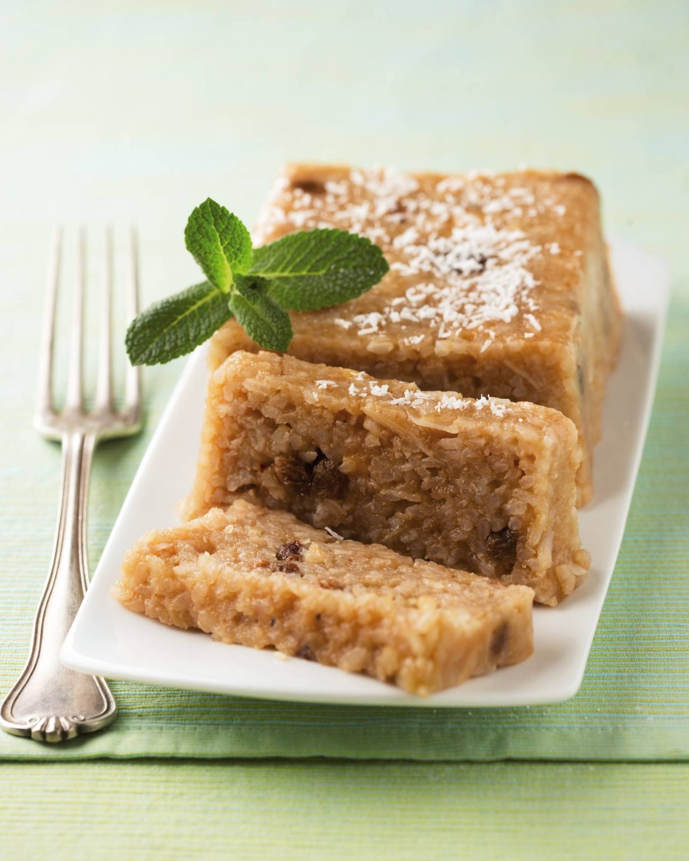Pudin de cebada con frutos secos