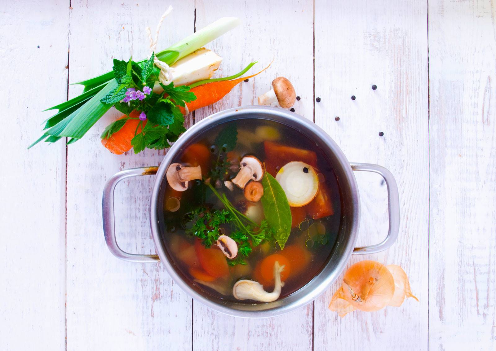 Caldo base de aprovechamiento