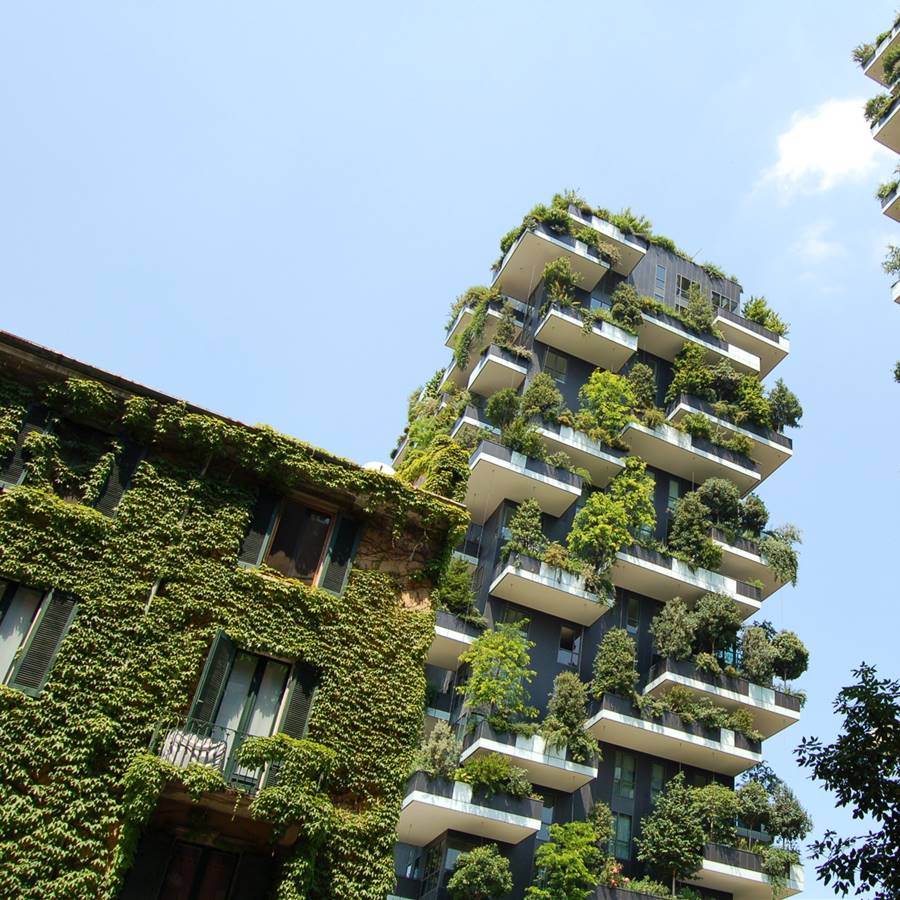 edificio verde