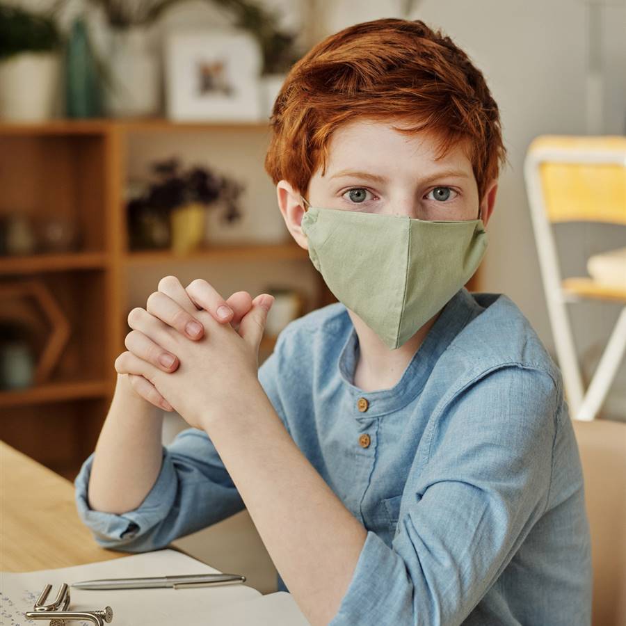 Los niños también pueden usar la mascarilla