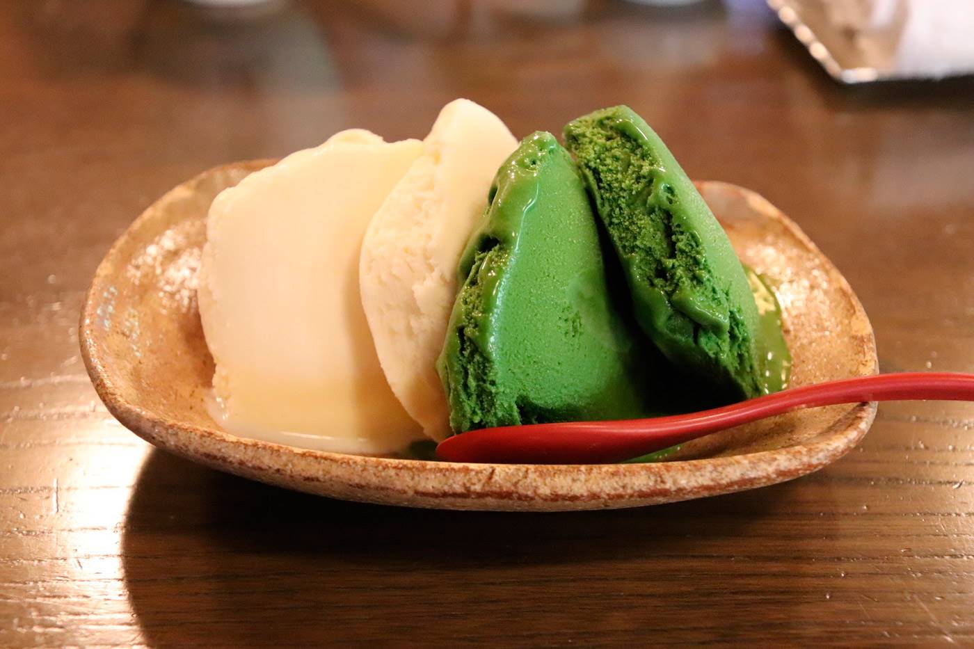 helado té verde matcha