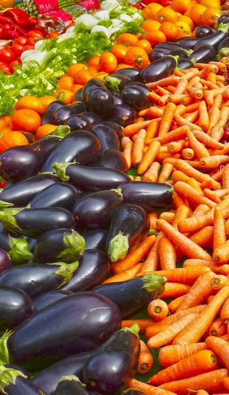 frutas y verduras convencionales