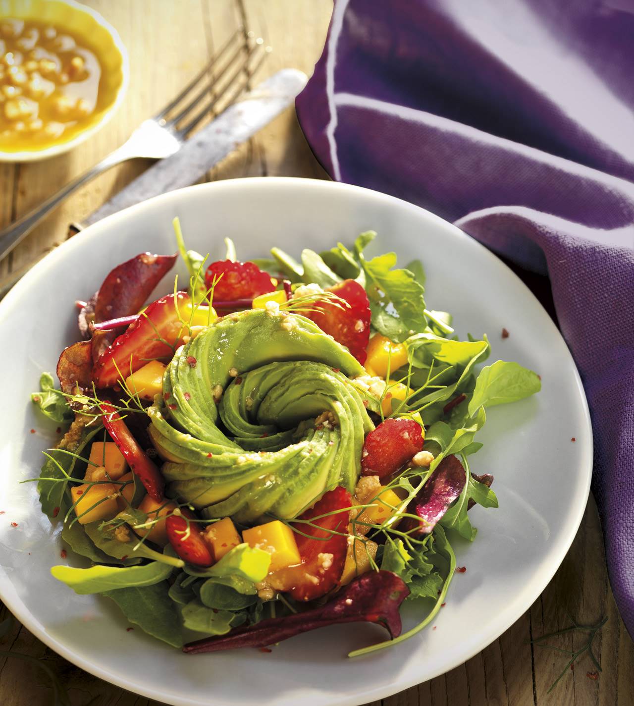 Ensalada de aguacate y cachuete