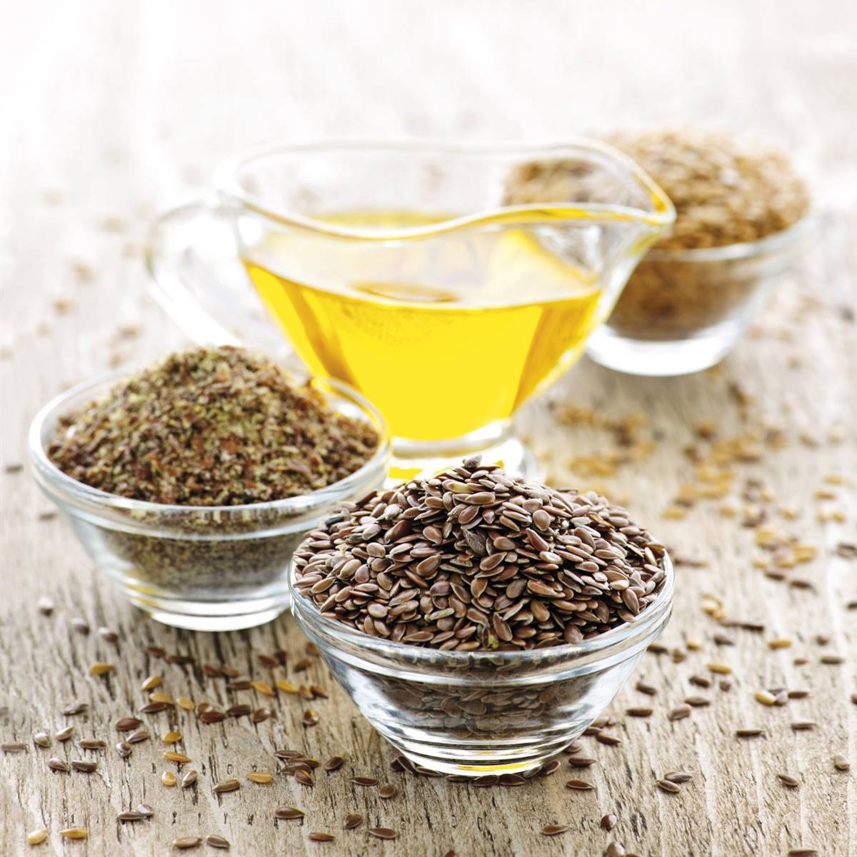 semillas y aceite de lino