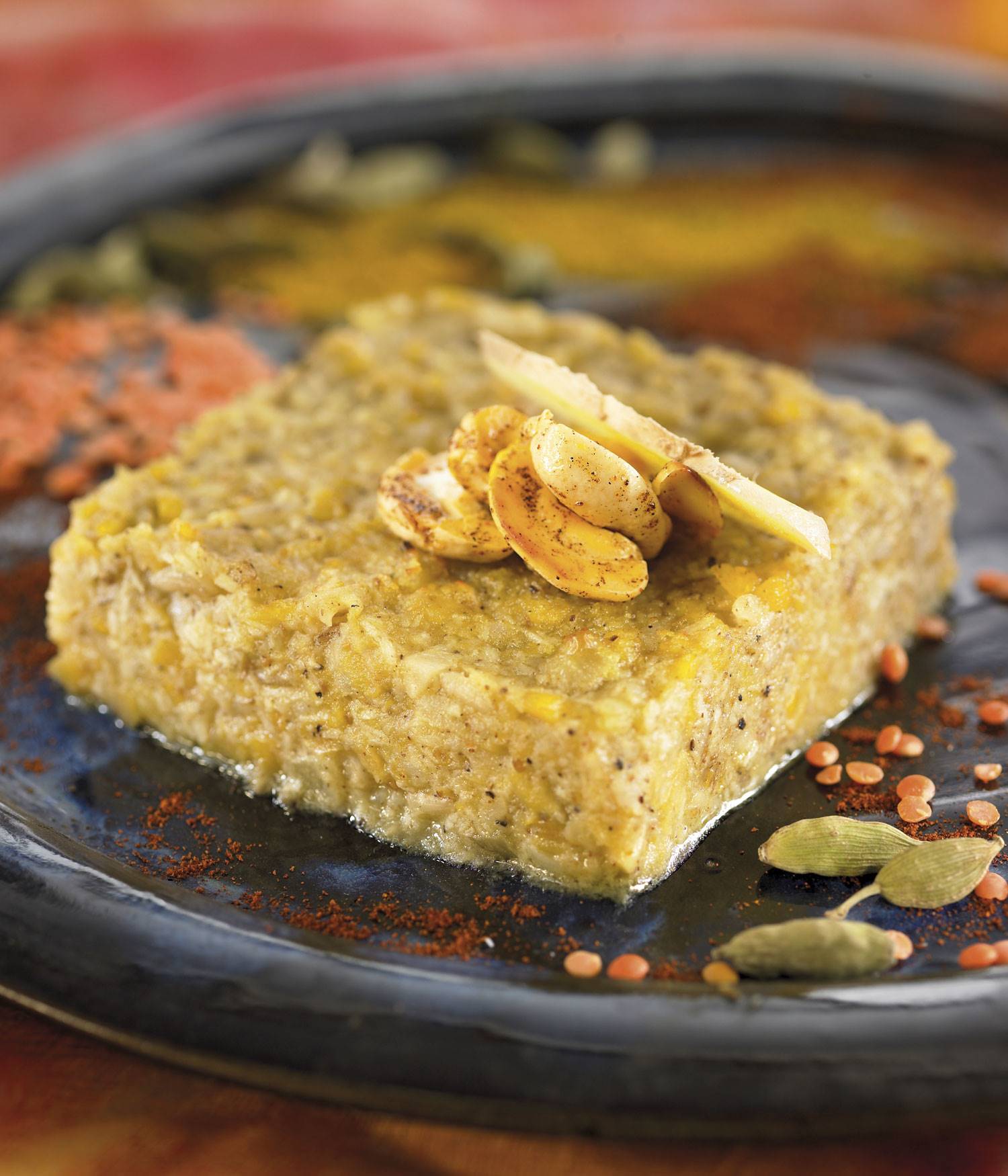 receta-pastel-lentejas-anacardos