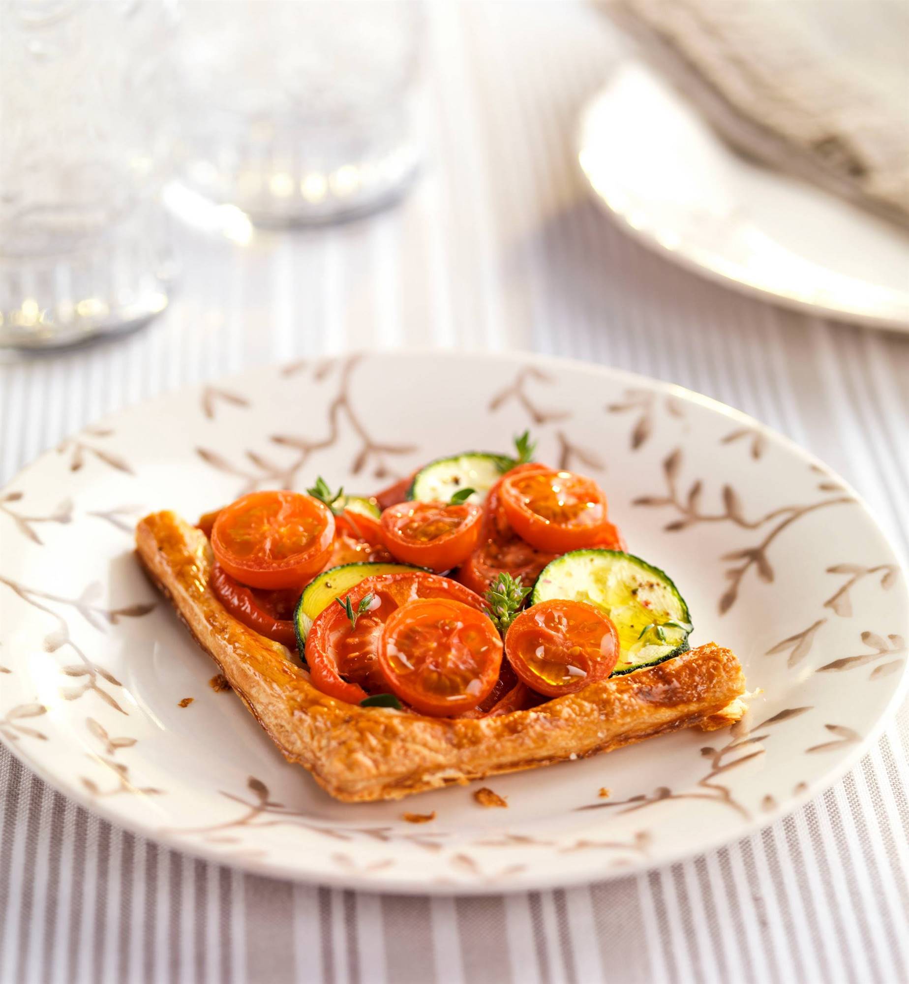 Tarta de tomate y calabacín