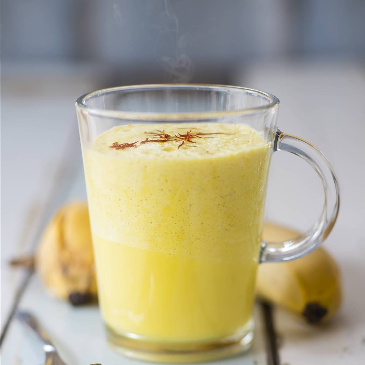 Smoothie caliente para el frío en invierno