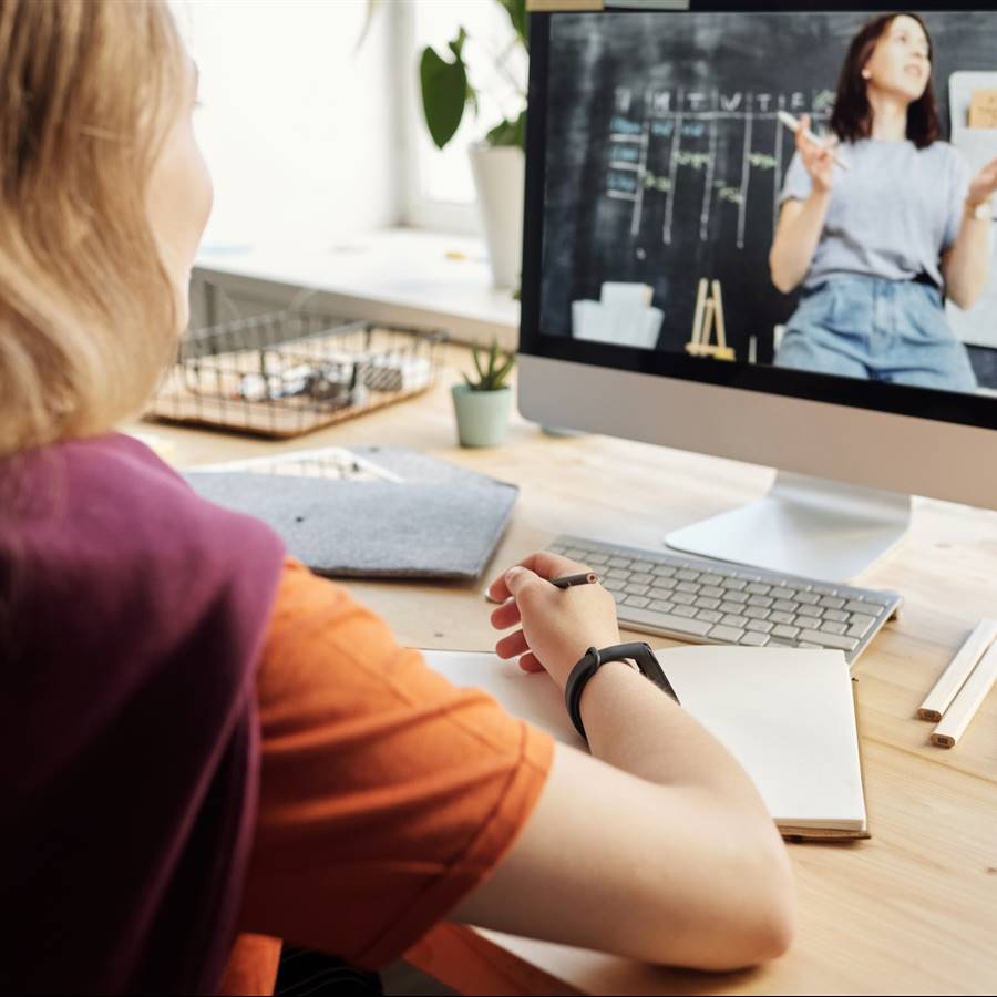 Mujer teletrabajo