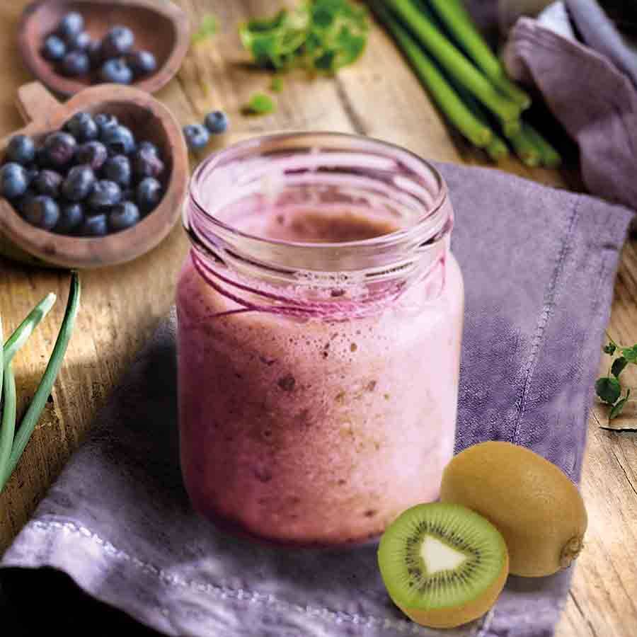 Batido berry antioxidante