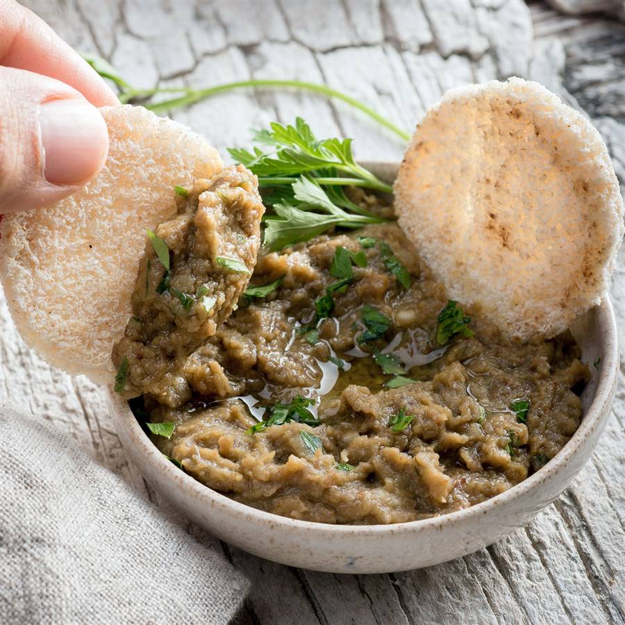 Hummus de lentejas, alcachofas y cáñamo