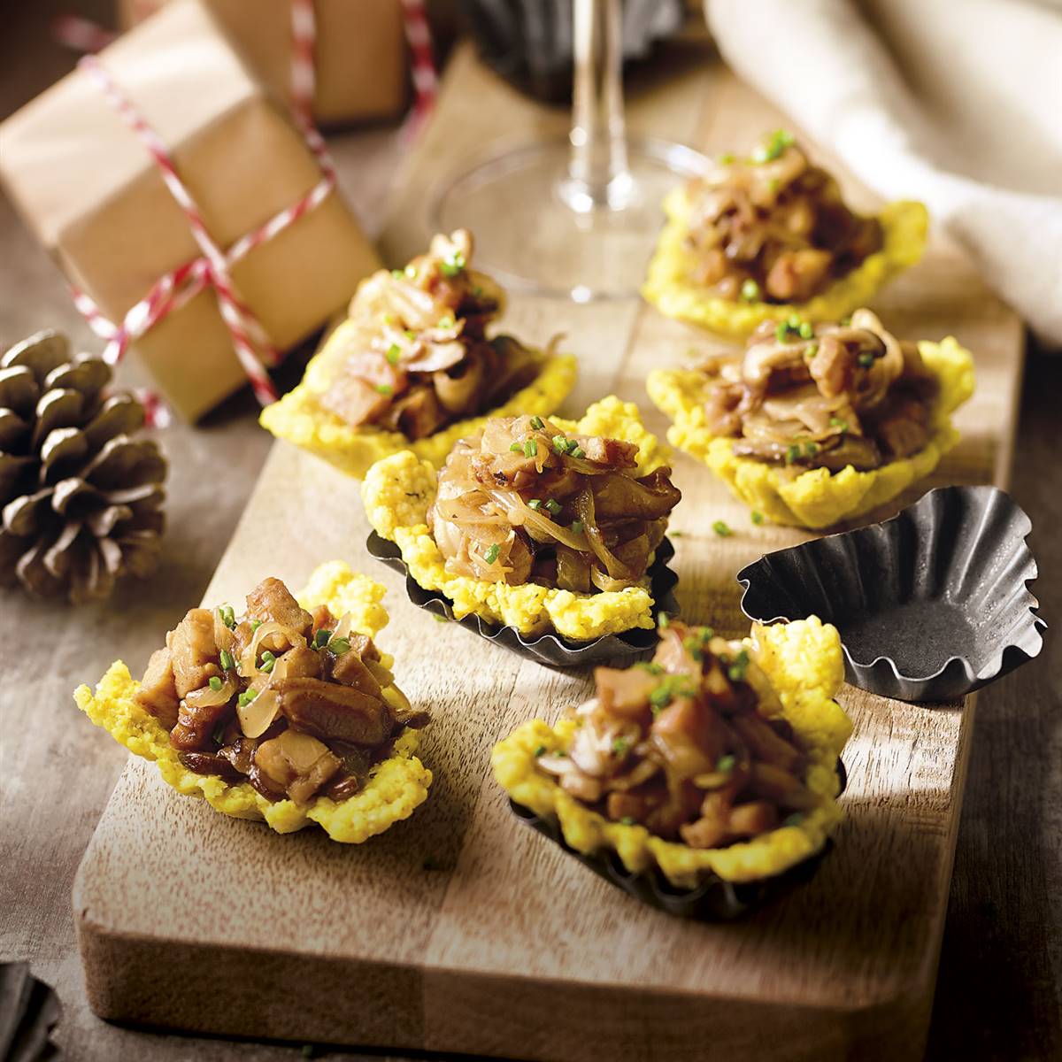receta-nochevieja-navidad-tartaletas-mijo-shiitake