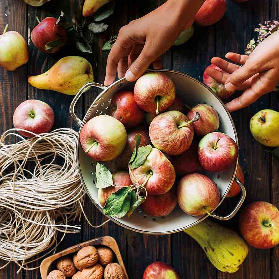 Manzanas para el tejido muscular