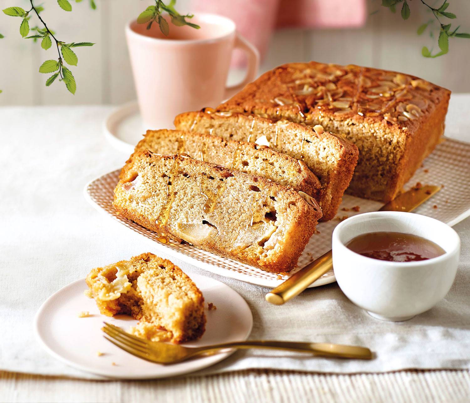 receta-vegetariana-Patry-Jordan-bizcocho-avena-pera. Bizcocho de avena y pera