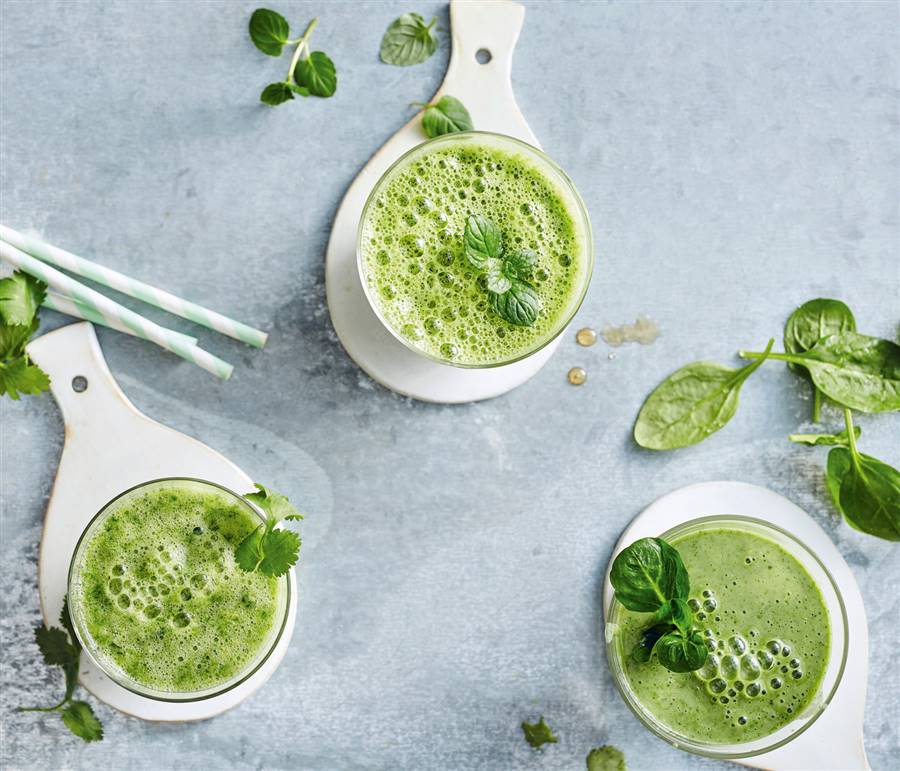 Receta batido verde de lechuga menú semanal ligero