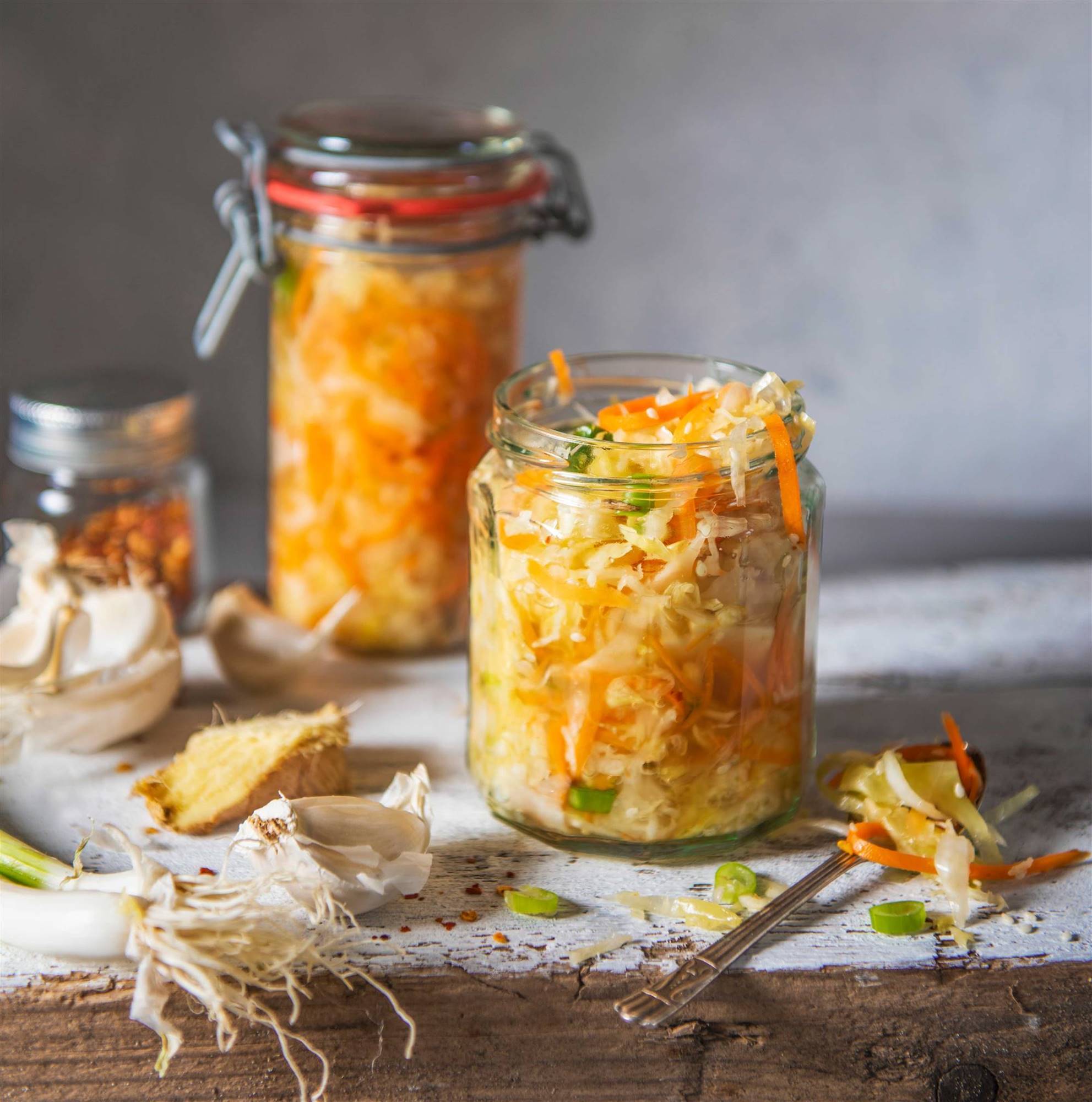 Kimchi de ajetes