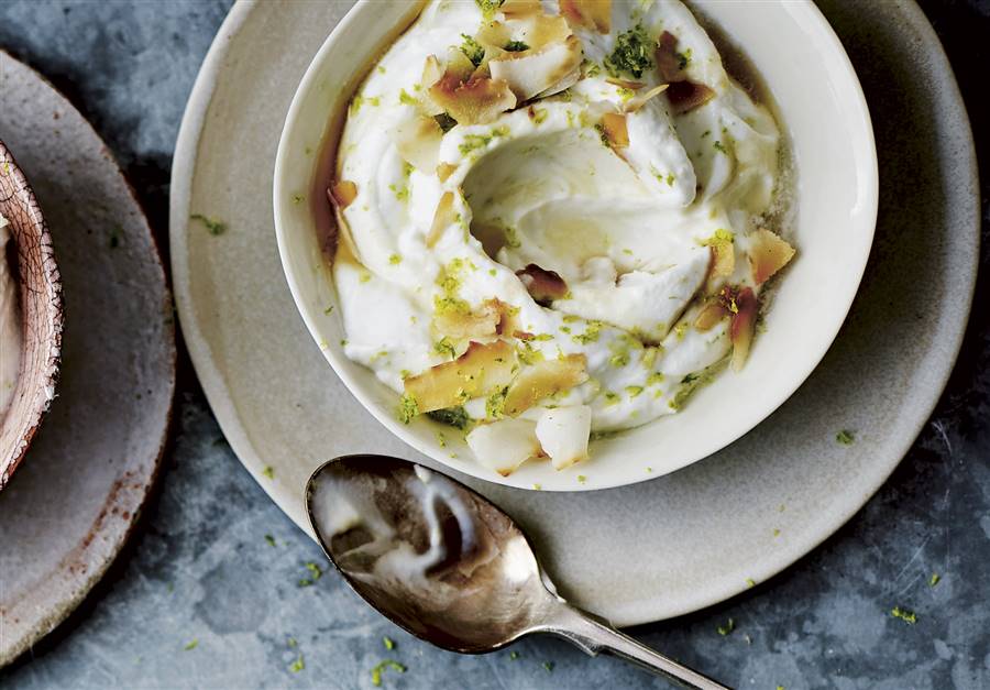 postre de coco vegano