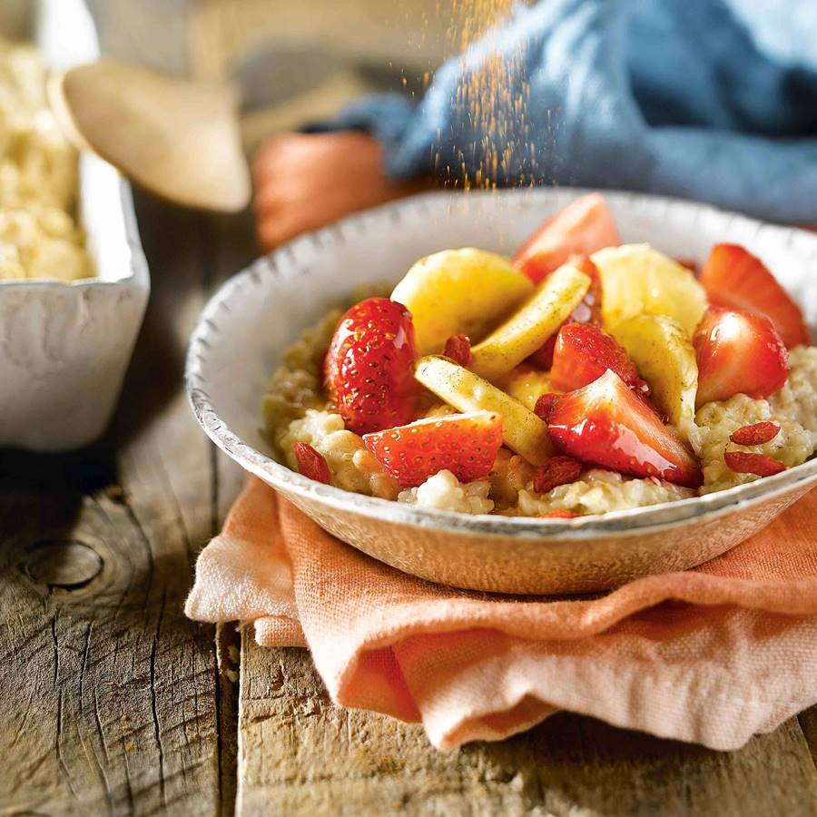 2. Porridge con frutas