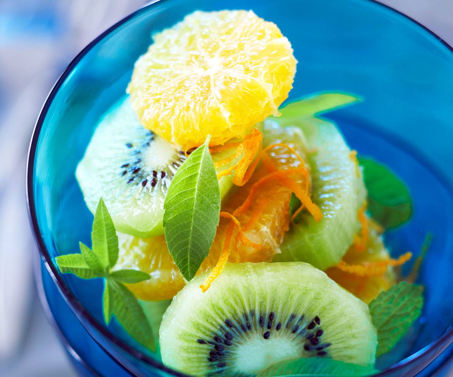 Kiwi, naranja y limón