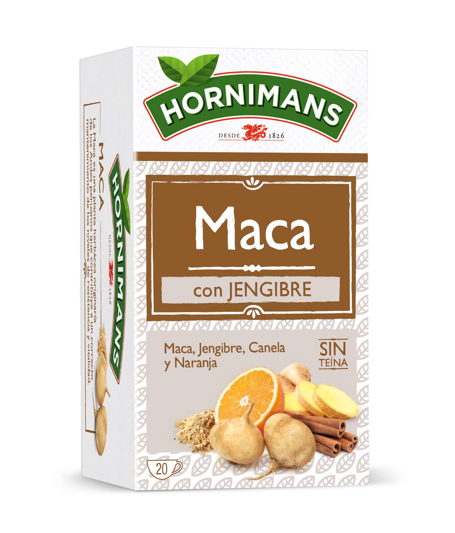 Maca con jengibre
