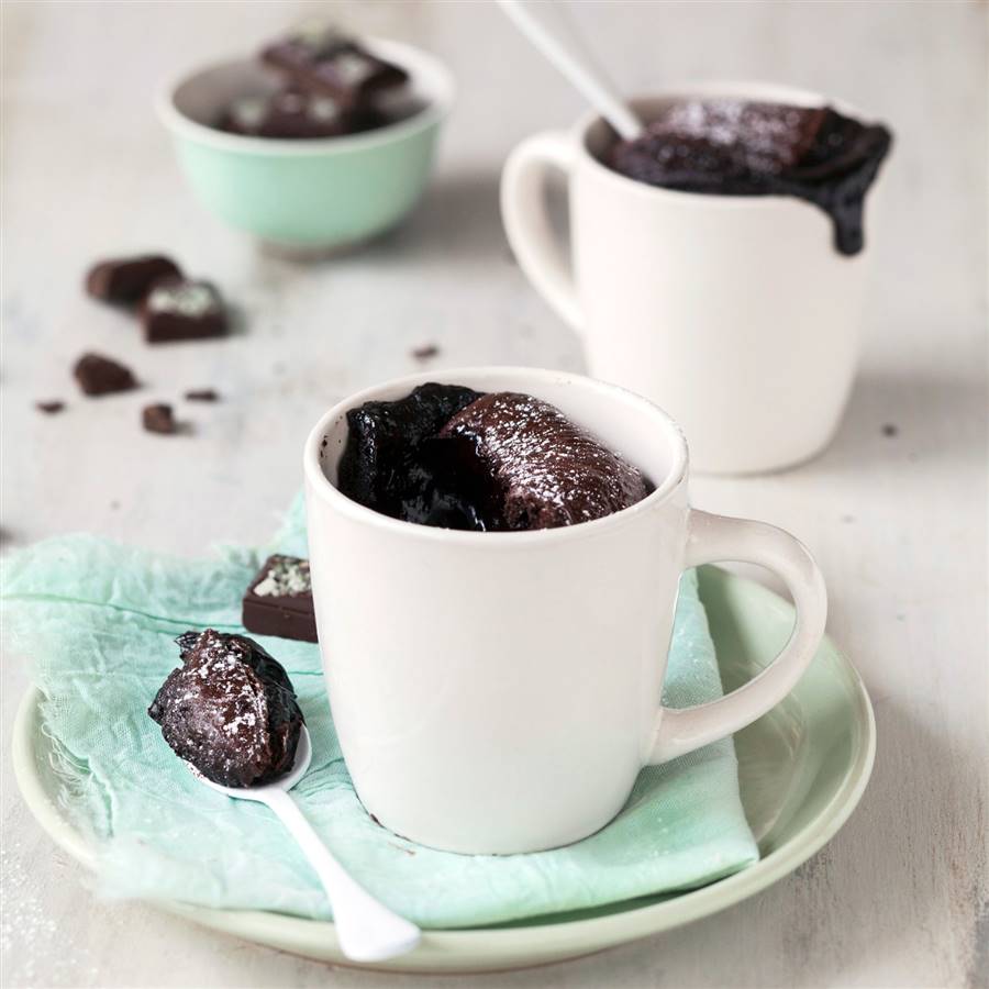 Receta de mug cake de chocolate