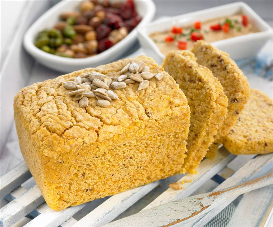 Pan sin gluten de quinoa y avena