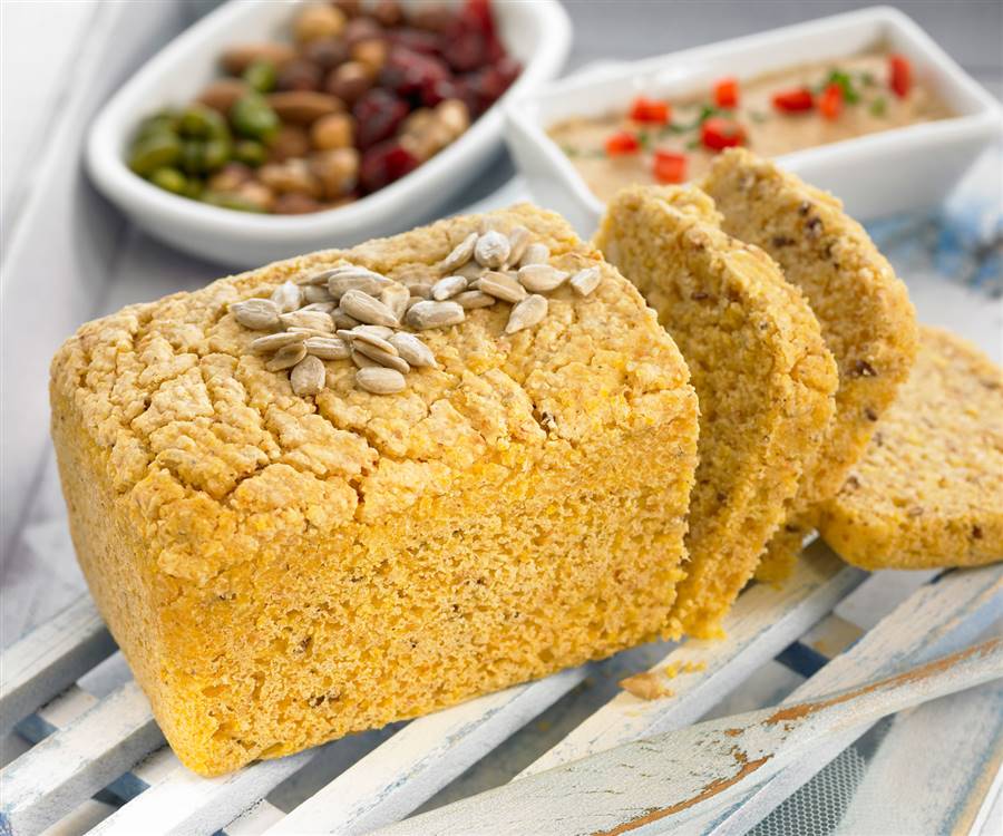 Pan sin gluten de quinoa y avena