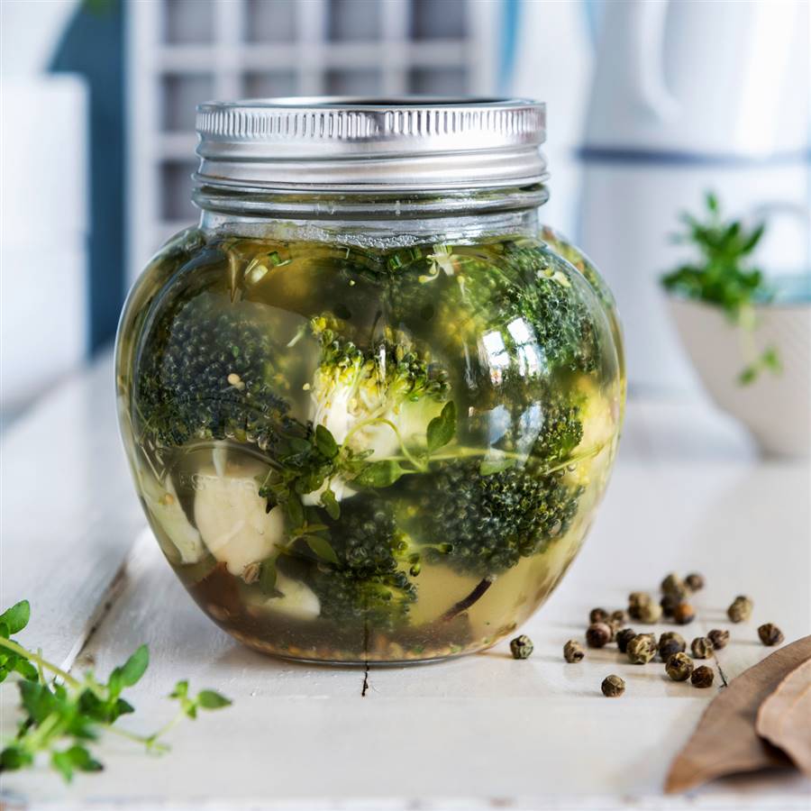 Receta de pickles de brócoli