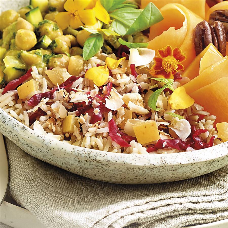Riz mi-brun au citron fermenté - préparation pour buddha bowl