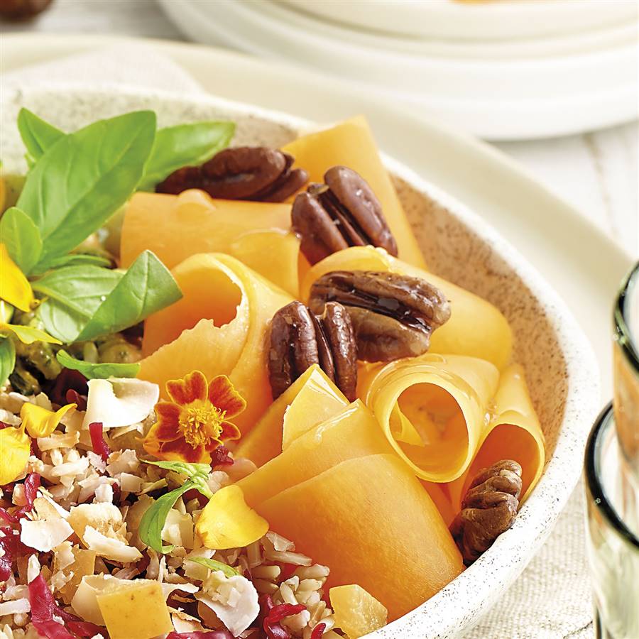 Papardelle de potiron - préparation pour buddha bowl