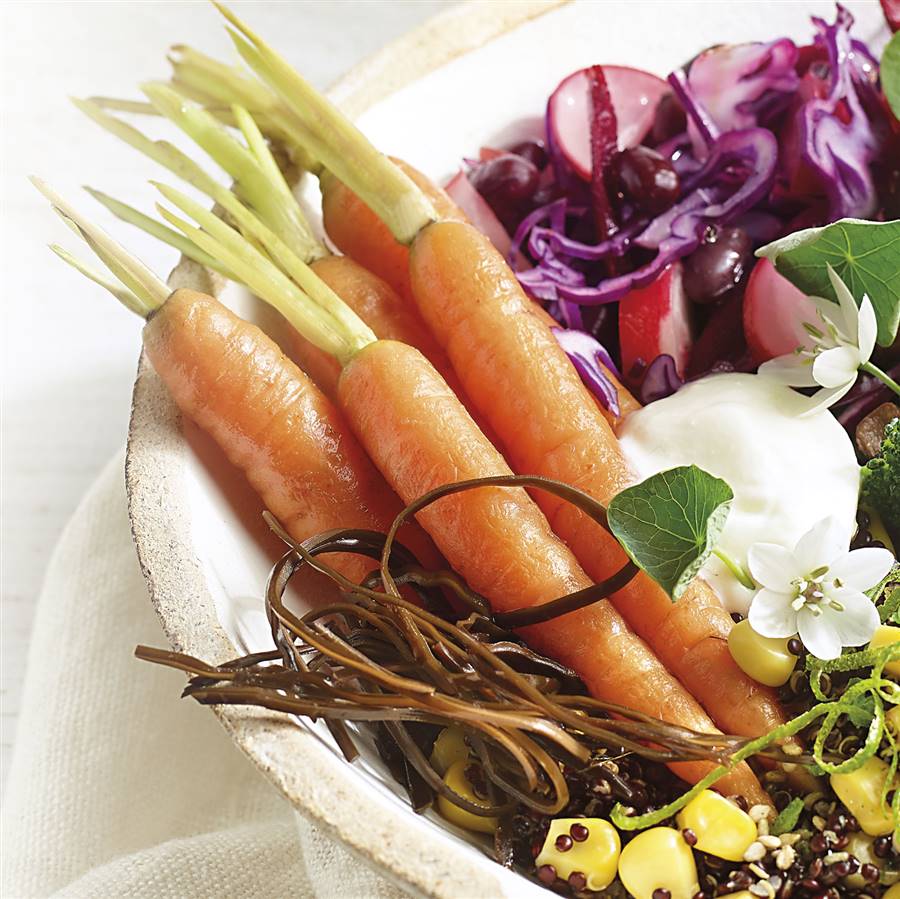 Carotte glacée - préparation pour buddha bowl