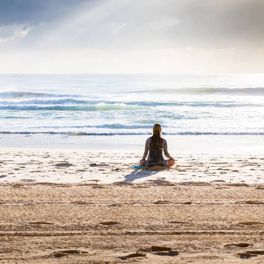 meditacion playa