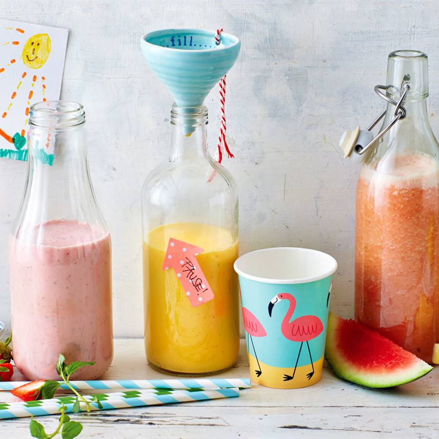 Batidos de frutas y verduras para niños