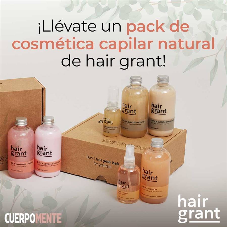 ¡Llévate un pack de cosmética capilar natural de hair grant!