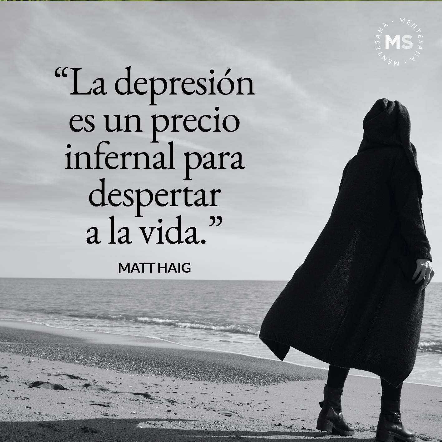 FRASES DIA DE LA DEPRESION. "La depresión es un precio infernal para despertar a la vida.” Matt Haig